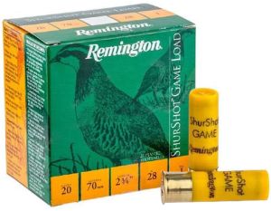 REMINGTON SHURSHOT GAME LOAD 28 GRAM AV FİŞEĞİ - 20 KALİBRE. Çot Sakarya Av Bayi ve Av Market. En Ucuz Av Malzemeleri